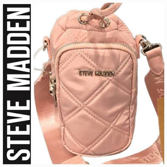 Steve Madden BHydrate Quilted Crossbody Bag- Blush